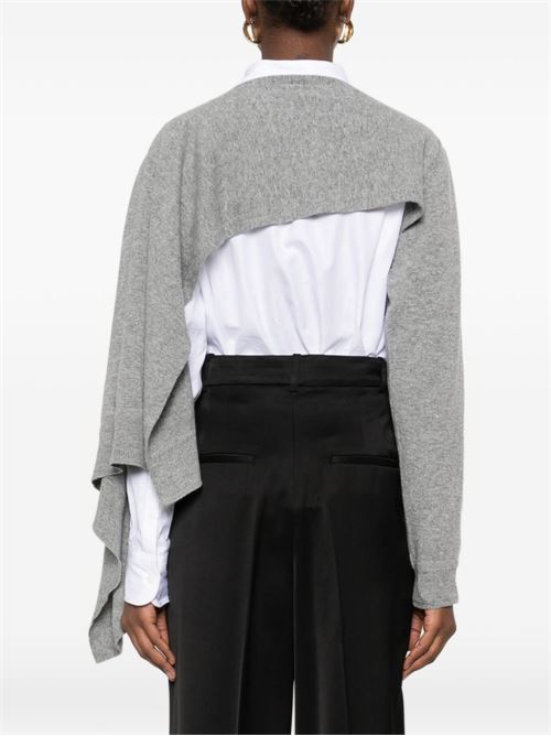 Crewneck Sweater with Drape JIL SANDER | J01ZZ0114J14827030